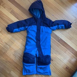 LL Bean Snowsuit 2T Blue Navy winter snowsuit